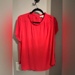 LOFT Women's bright pink/coral Top